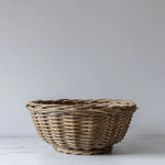 Round Rattan Basket Bowl basket Bacon Basketware (Faire)