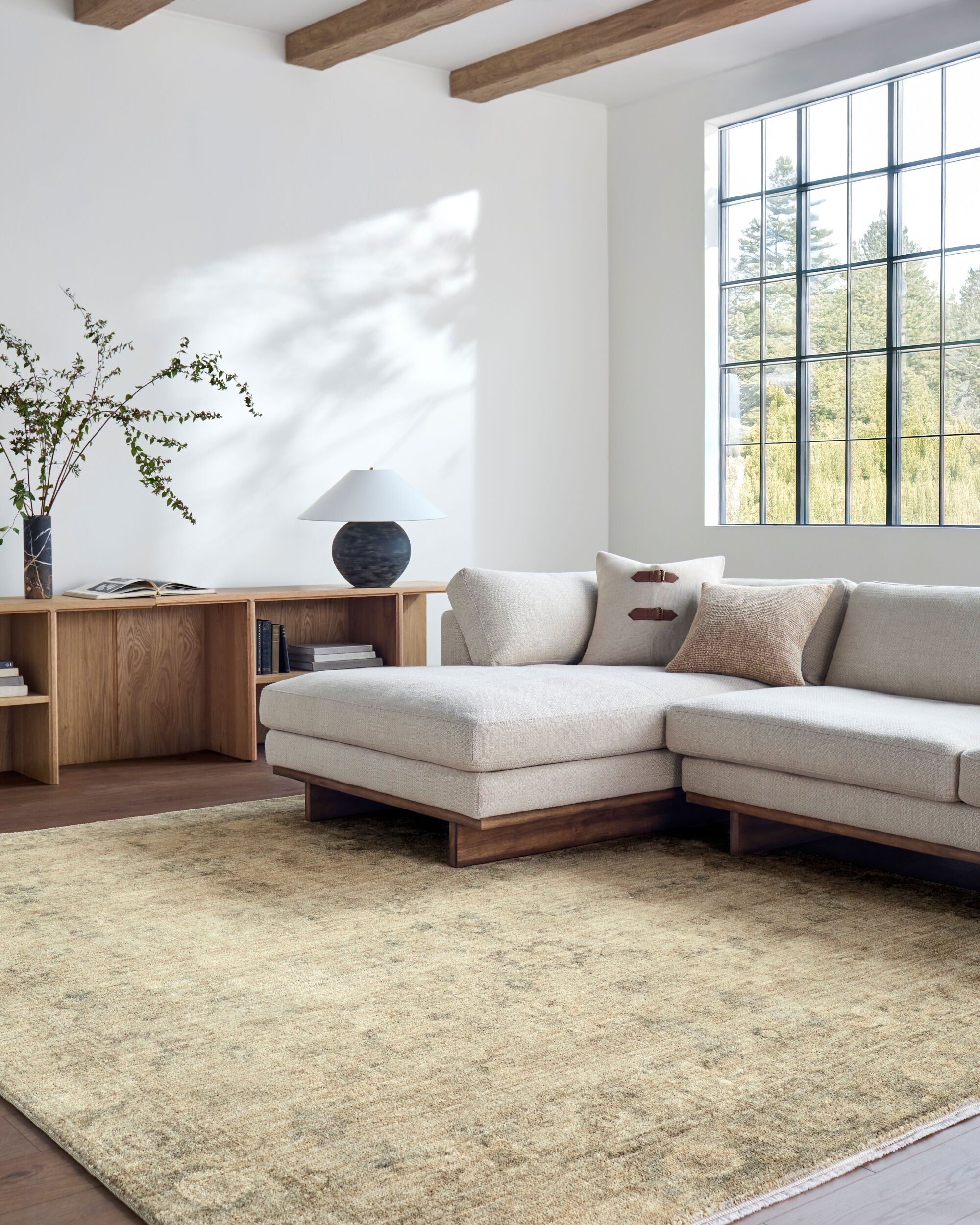 Fetscher Beige / Olive Rug RUGS - synthetic Surya