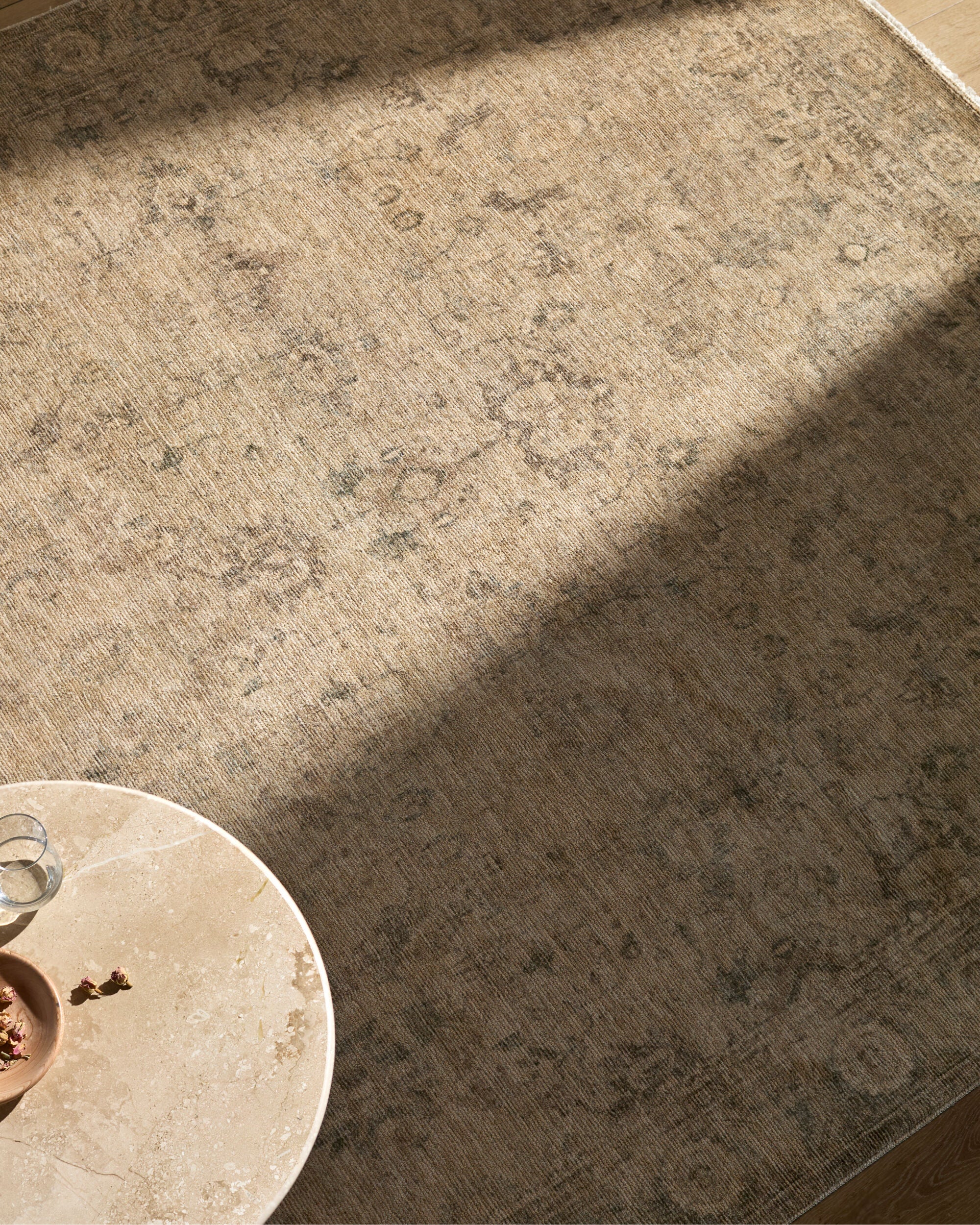 Fetscher Beige / Olive Rug RUGS - synthetic Surya