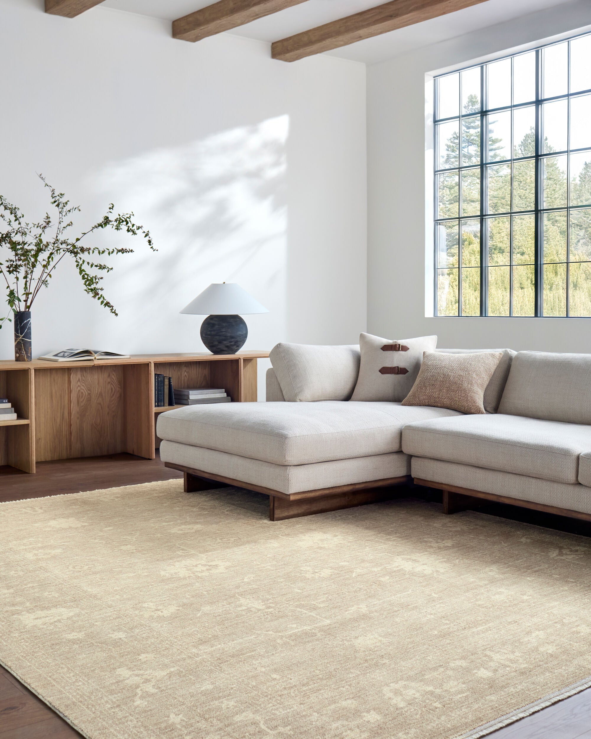 Fetscher Sand / Ivory Rug RUGS - synthetic Surya