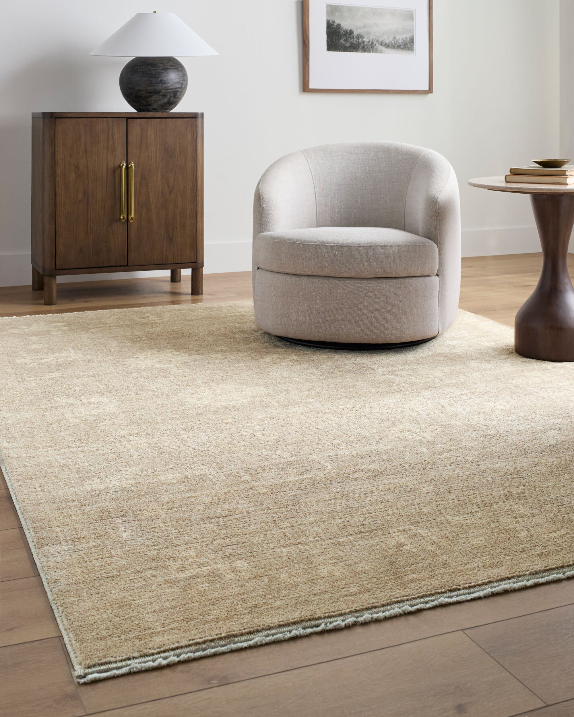 Fetscher Sand / Ivory Rug RUGS - synthetic Surya