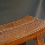 Vintage Curved Wood Stool 0-VINTAGE - stool Blue Ocean Traders