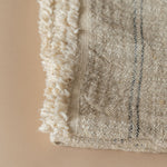 Linen Stripe Slub Throw Blanket blanket Indaba