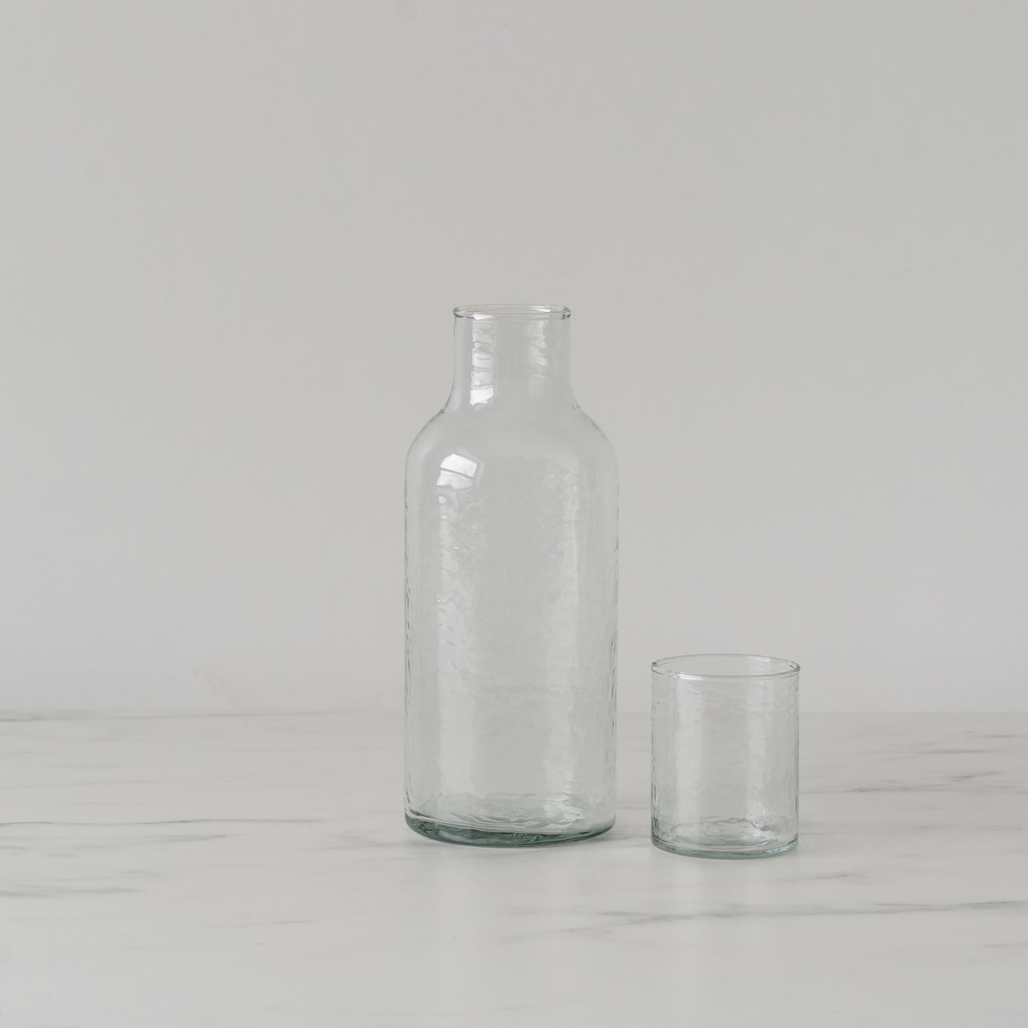 Handblown Hammered Carafe with Lid carafe Acacia Creations (Faire)