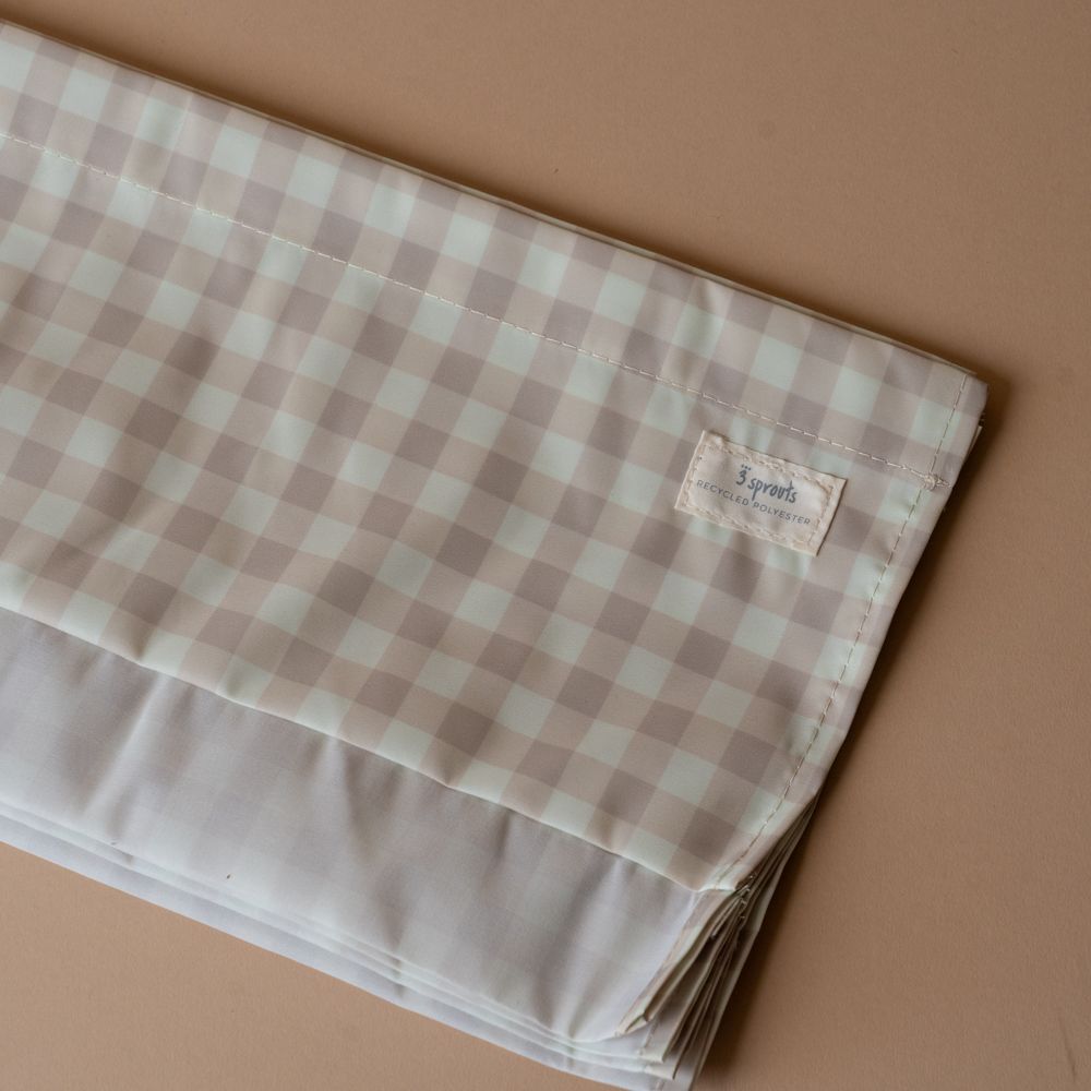 Recycled Fabric Book Rack FINNBIRD - book rack 3 Sprouts (Faire) Beige Gingham