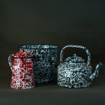 Vintage Splatterware Pail 0-a-VINTAGE-pot Rug & Weave