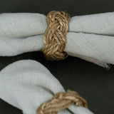 Braided Seagrass Napkin Ring Set napkin ring Creative Co-op (DYA)