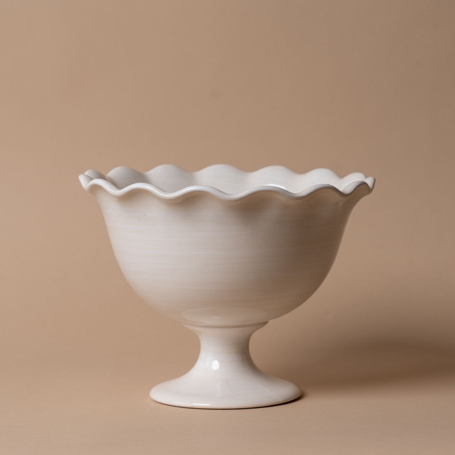 Trifle Bowl with Ruffle Edge - Rug & Weave