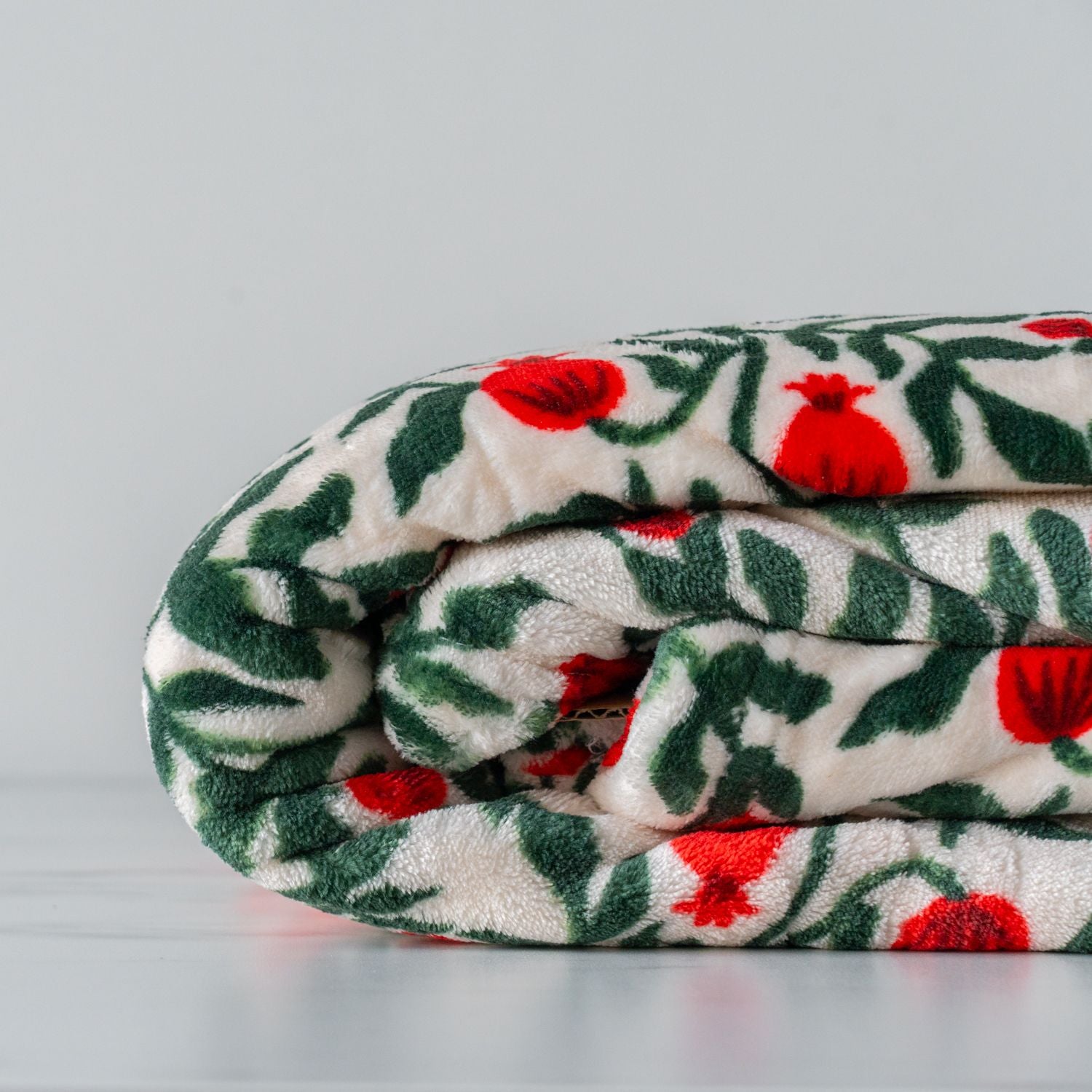 Pomegranate Fleece Throw Blanket blanket Rifle Paper Co. (Faire)