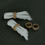Braided Seagrass Napkin Ring Set napkin ring Creative Co-op (DYA)
