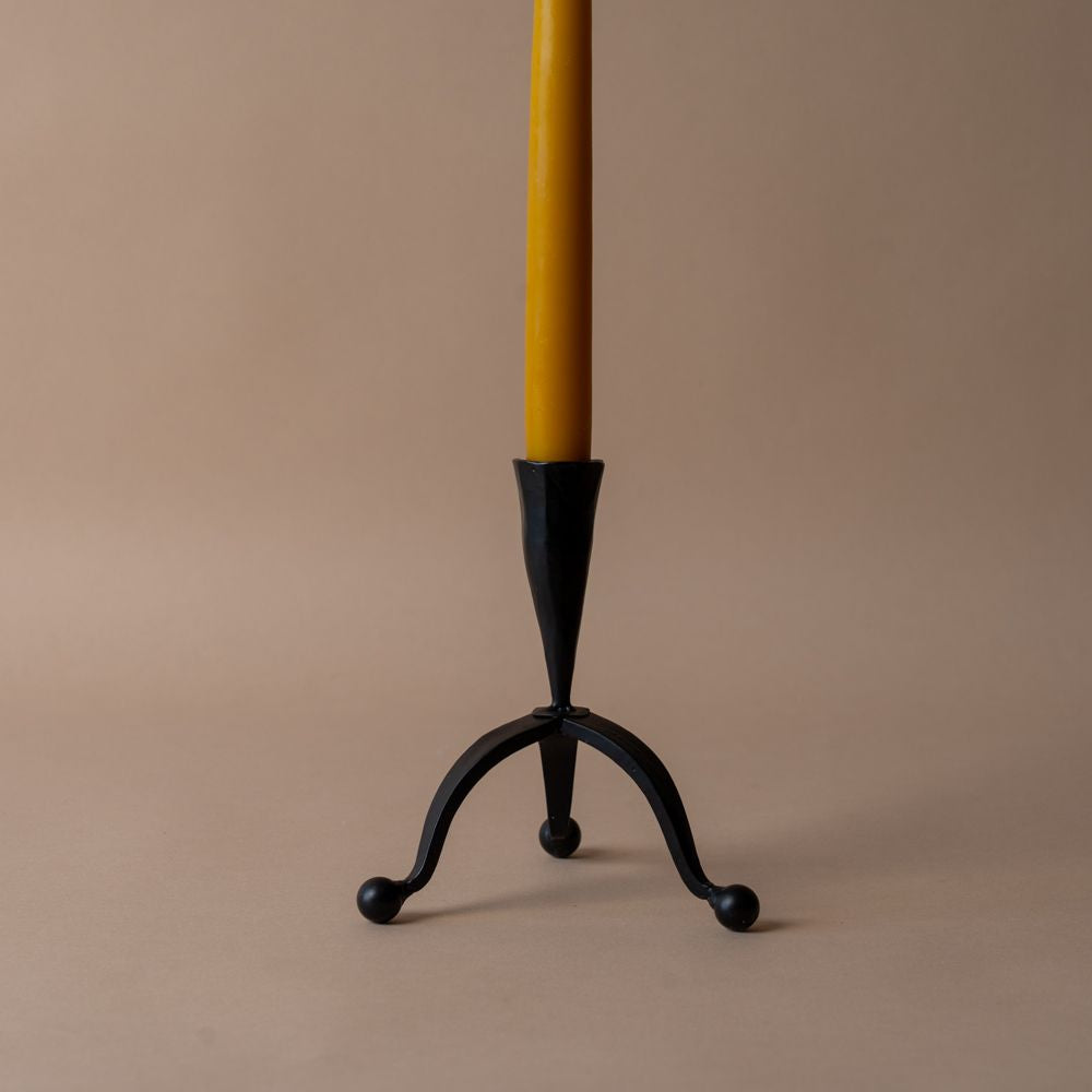 Forged Iron Candle Holder with Feet - Rug & Weave