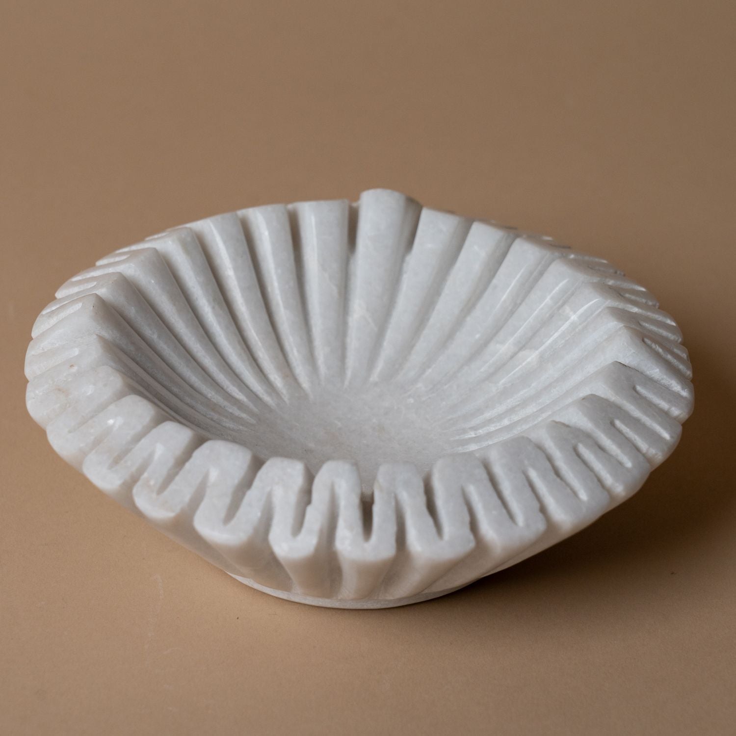 Marble Fluted Bowl dish Creative Co-op (DYA)