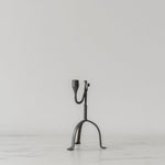 Single Arm Aged Iron Candle Holder candle holder Irvin's Tinware (Faire)
