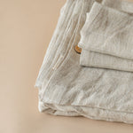 Linen Grid Print Duvet Cover Set - Beige duvet cover set Indaba