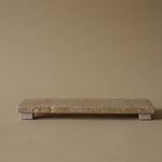 Travertine Footed Tray tray Creative Co-op (DYA)