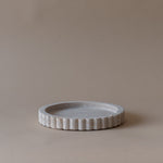 Travertine Scallop Dish tray Indaba