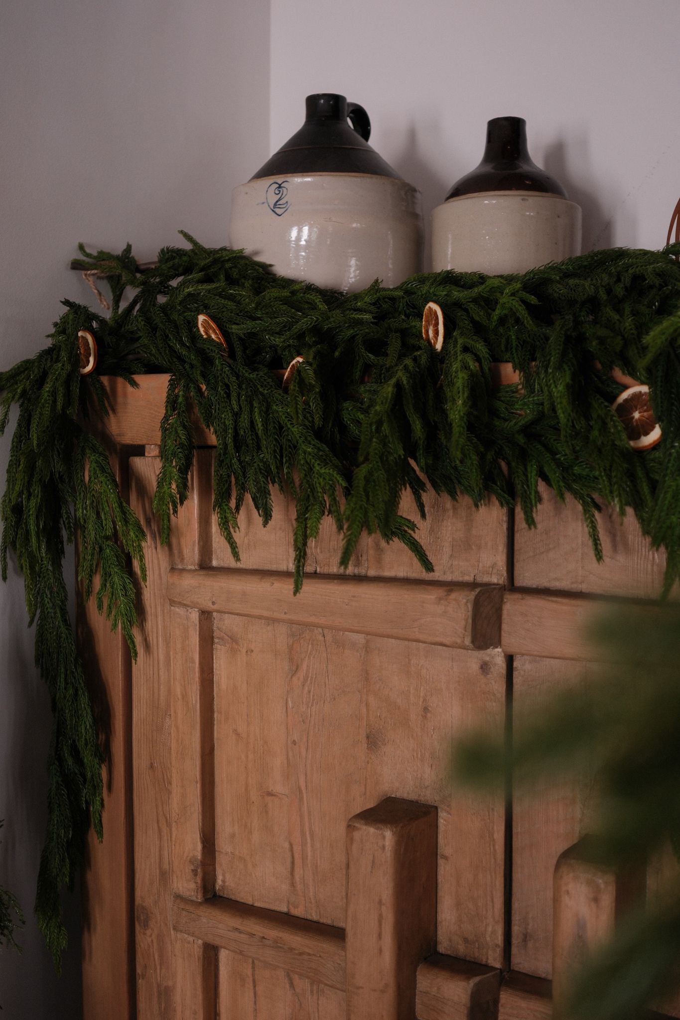 Faux Dripping Pine Garland CHRISTMAS 2025 Tri W Imports