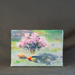"Garden Morning" Vintage Painting ARTWORK - vintage painting Rug & Weave