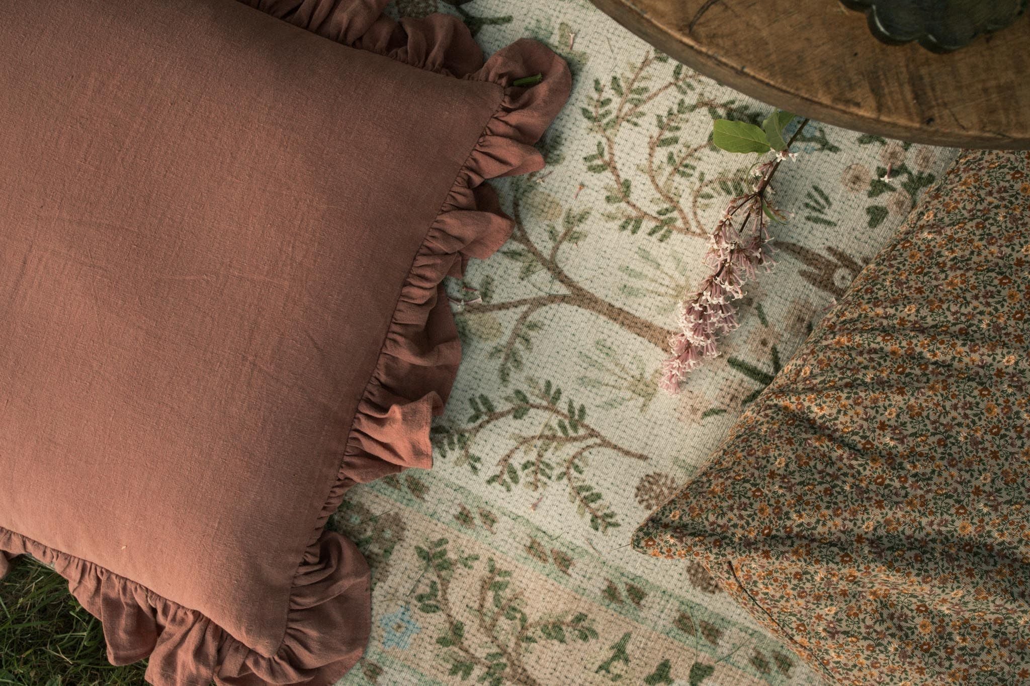 Rifle Paper Co. x Loloi Canopy Cream/Brown Rug RUGS-patterned Loloi