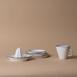 Organic Blue Edge Dessert Plate plate Tranquillo (DYA)