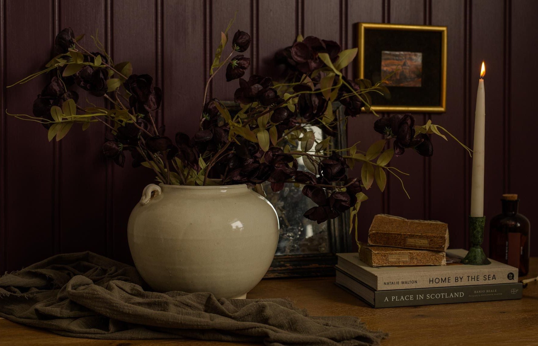 Ivory Glazed Pot 0-a-VINTAGE-pot Luxe B Co (Faire)