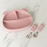 Silicone Suction Bear Plate FINNBIRD - plate Peaks & Valleys Baby (Faire)