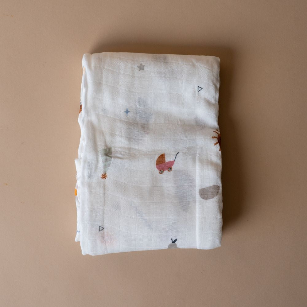 Bamboo Swaddle Blanket FINNBIRD - blanket Banks-Lyon Botanical (Faire)