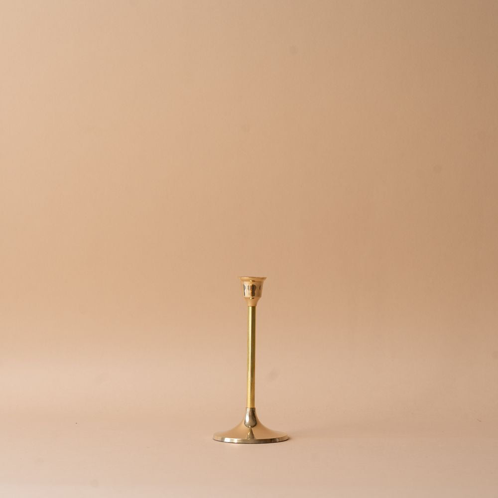 Classic Brass Taper Candle Holder candle holder Galley and Fen (Faire) Medium