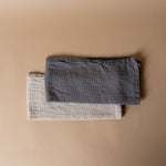 Woven Cotton Hand Towel - Charcoal & Stone hand towel DANICA (Faire)