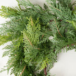 Faux White Cedar Garland CHRISTMAS 2025 Tri W Imports