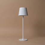 Mini Fluted Table Lamp - White Table Lamps Abbott Collection