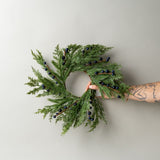 Navy Plum Berry Cypress Wreath CHRISTMAS 2025 Luxe B Co (Faire) Small