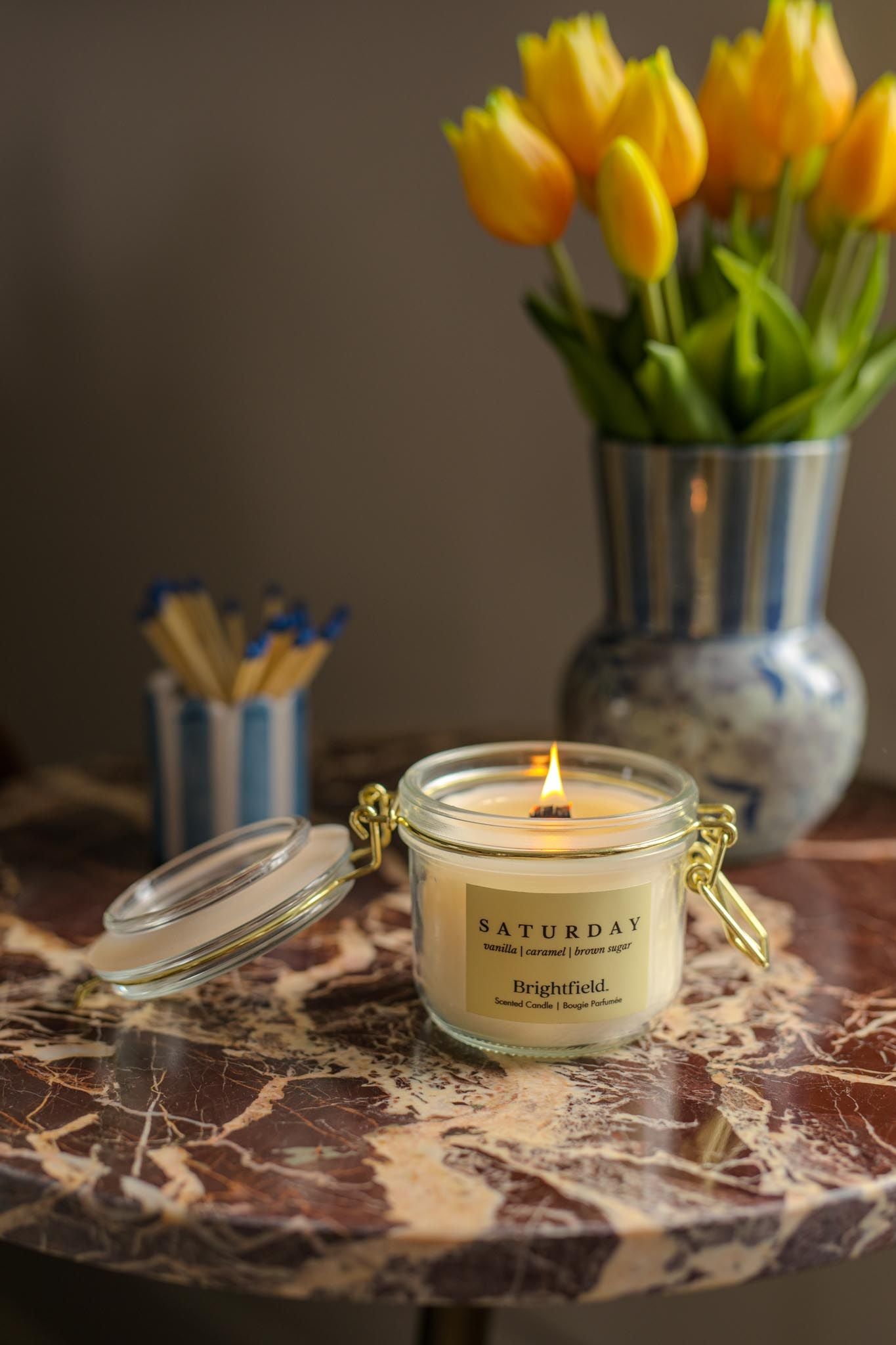 Glass Candle Collection by Brightfield candle Brightfield