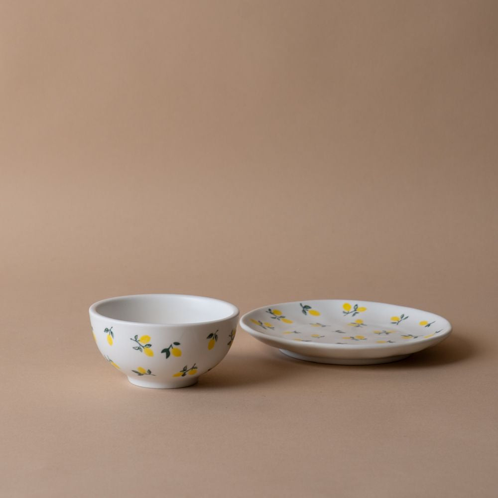 Tiny Lemons Appetizer Plate - Rug & Weave