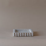 Travertine Scallop Square Tray tray Indaba