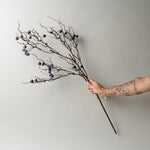 Faux Blue Berry Twig Spray CHRISTMAS 2025 Tri W Imports