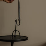 Single Arm Aged Iron Candle Holder candle holder Irvin's Tinware (Faire)