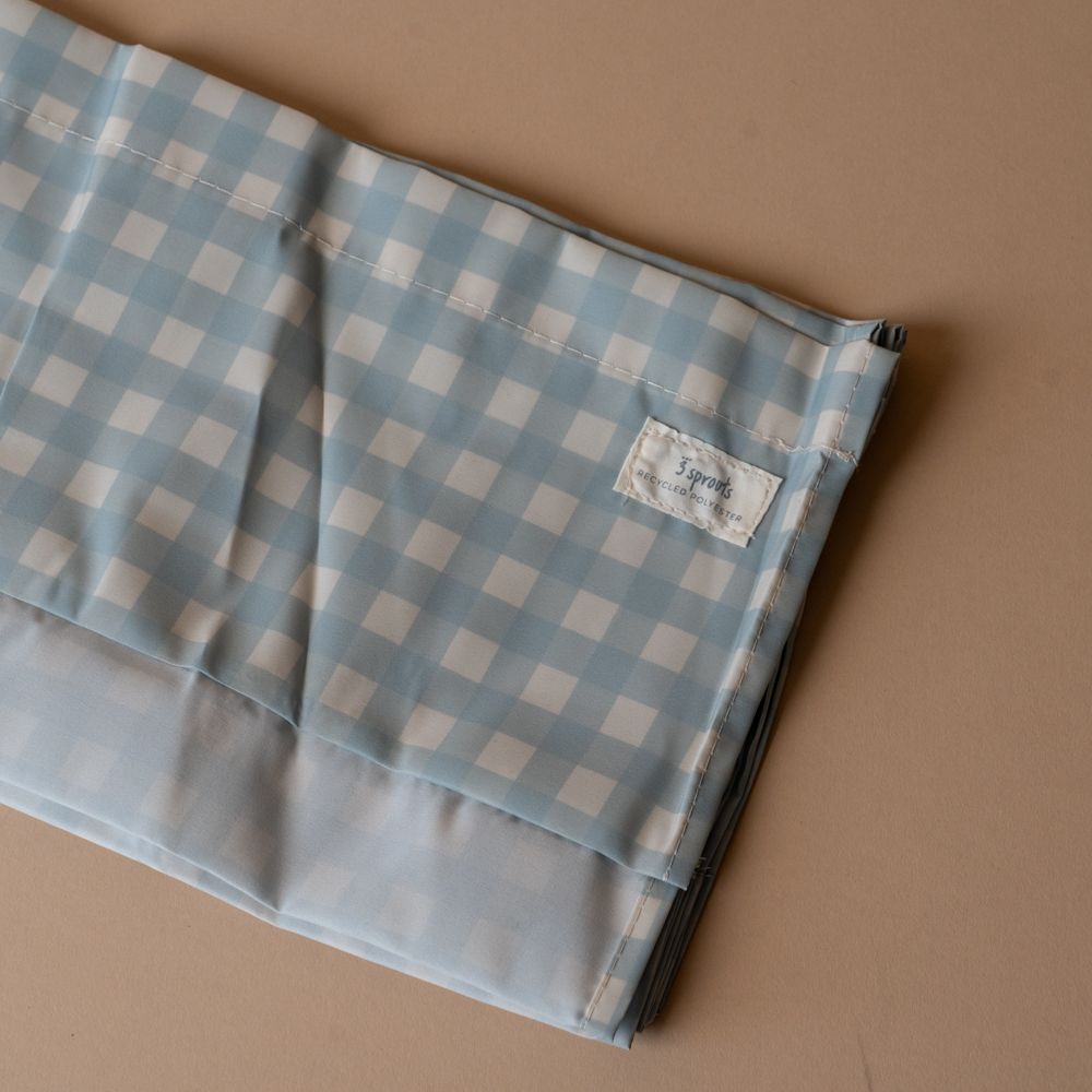 Recycled Fabric Book Rack FINNBIRD - book rack 3 Sprouts (Faire) Blue Gingham