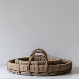 PREORDER - Roll Top Rattan Tray tray Bacon Basketware (Faire)