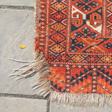 3'4" x 4'7" Antique Caucasian Rug RUGS - vintage Rug & Weave Rugs