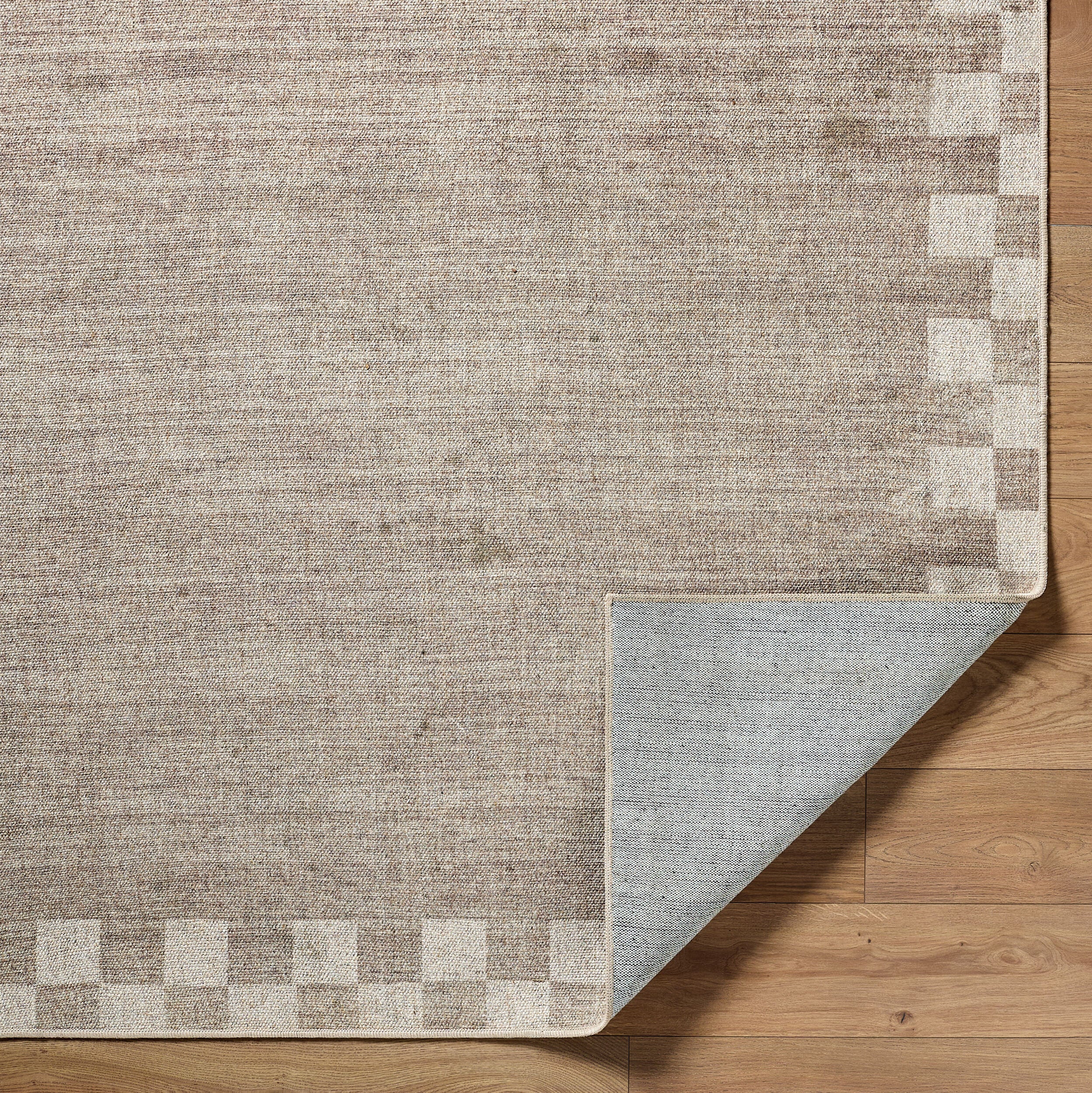 Jude Checkered Border Washable Rug RUGS - washable Surya