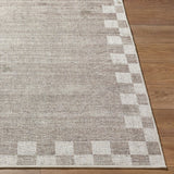 Jude Checkered Border Washable Rug RUGS - washable Surya