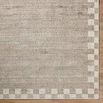 Jude Checkered Border Washable Rug RUGS - washable Surya