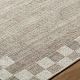 Jude Checkered Border Washable Rug RUGS - washable Surya