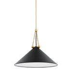 Kalea Pendant LIGHTING - Pendant Hudson Valley Lighting Aged Brass Soft Black