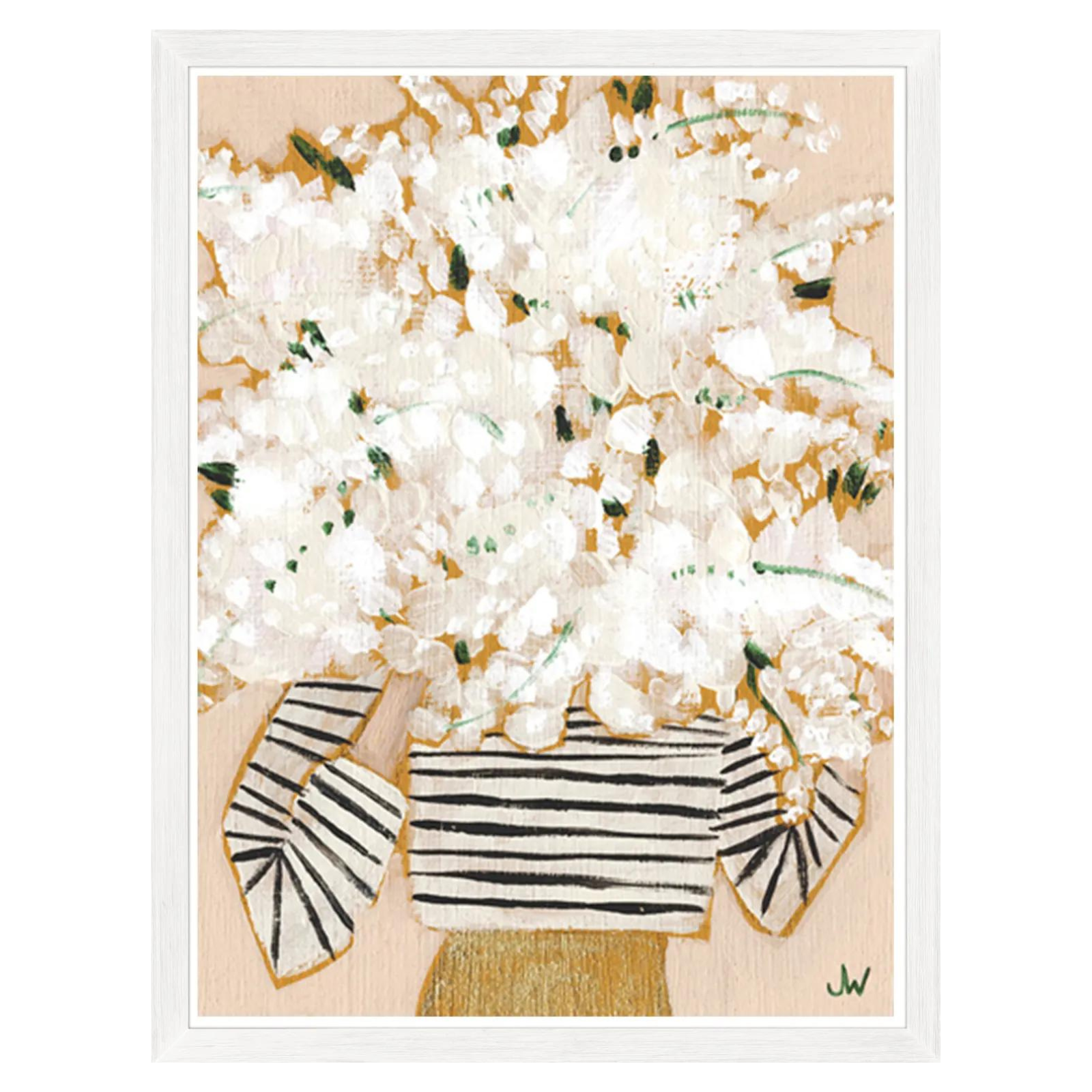 "Neutral Floral Style" Framed Art Print ARTWORK - framed print Celadon Art