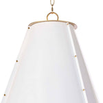 French Maid Chandelier Large (White and Natural Brass) Chandelier Regina Andrew