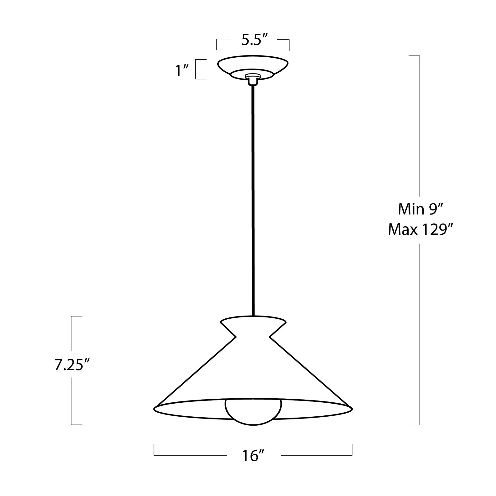 STORE FIXTURE - Viggo Pendant Small - White/Gold LIGHTING - store fixture Regina Andrew