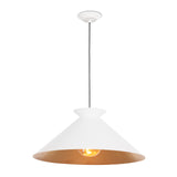 Viggo Pendant Large (White and Gold) Pendants Regina Andrew