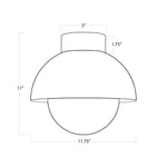 Montreux Flush Mount (Oil Rubbed Bronze and Natural Brass) Flush Mount Regina Andrew